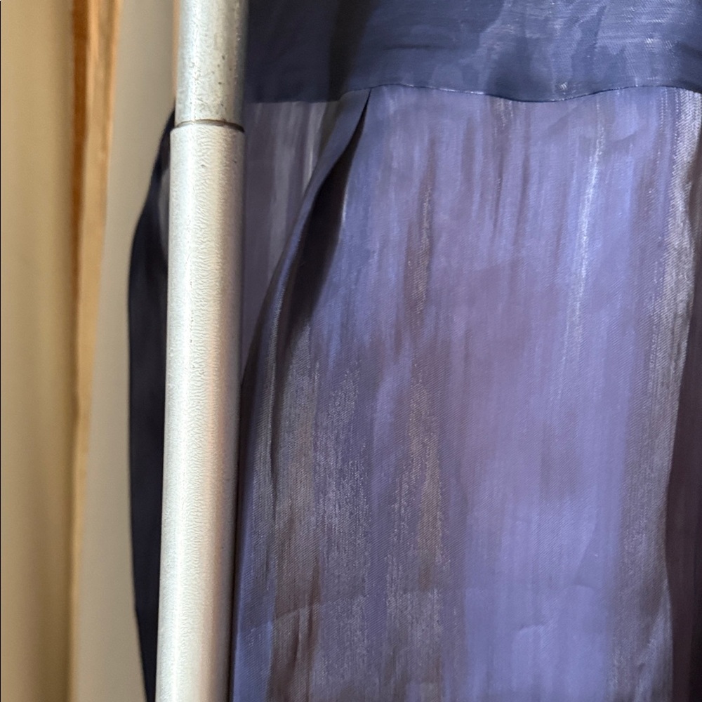 Vince Camuto Midnight Blue Sheer Blouse - Picture 5 of 5